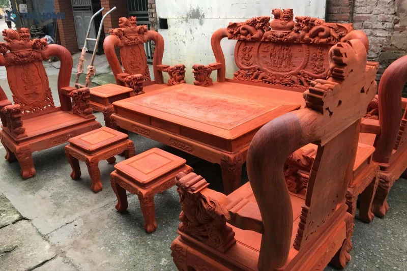 Gỗ giáng hương được ứng dụng phổ biến trong lĩnh vực sản xuất nội thất cao cấp