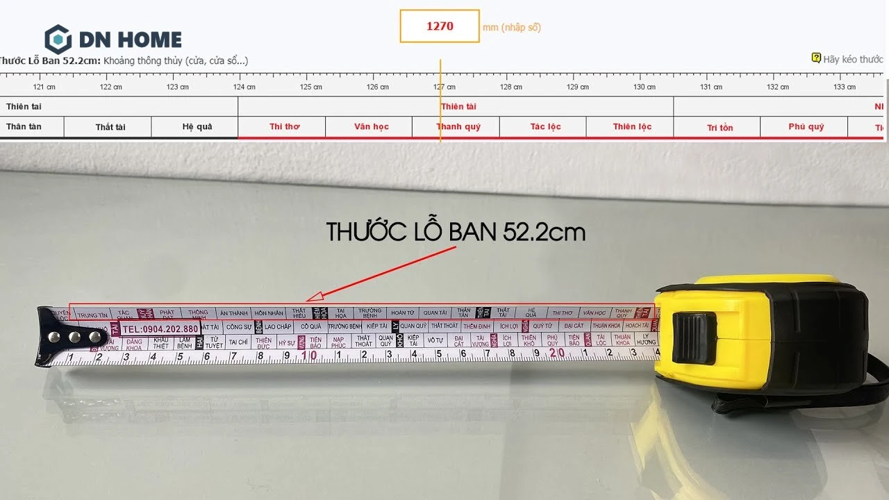 Thước Lỗ Ban chính là công cụ hữu hiệu giúp gia chủ tìm ra thông số kích thước cửa chính hợp theo phong thuỷ