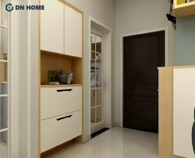 Chọn kích thước cho tủ giày âm tường