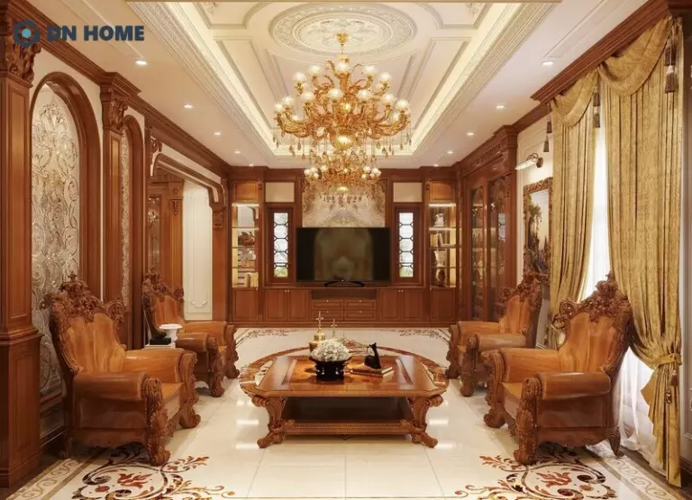 Nội thất gỗ tự nhiên thể hiện vẻ đẹp sang trọng và đẳng cấp