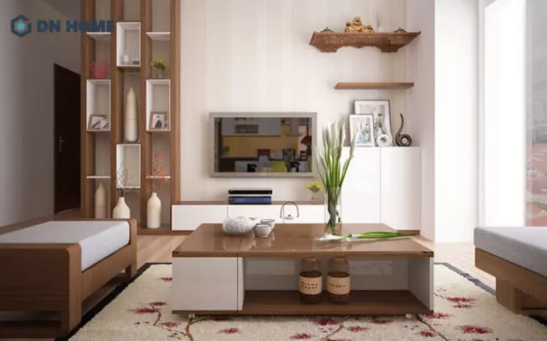 Nội thất bằng gỗ MFC có bề mặt phẳng thuận tiện khi vệ sinh