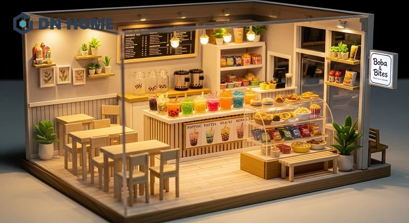 Mô hình kinh doanh kết hợp trà sữa với các món ăn vặt là cách tăng doanh thu hiệu quả cho quán quy mô nhỏ