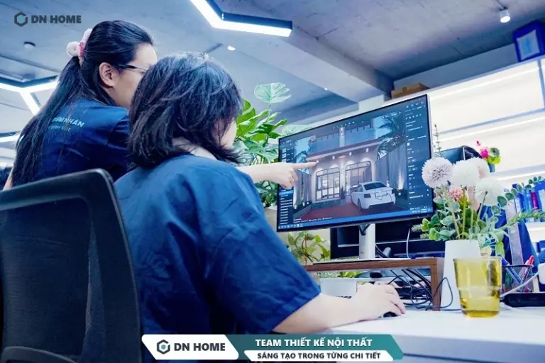 Đội ngũ kiến trúc sư tiến hành bản vẽ chi tiết và hồ sơ kỹ thuật giúp quá trình xây dựng diễn ra suôn sẻ, dễ dàng hơn