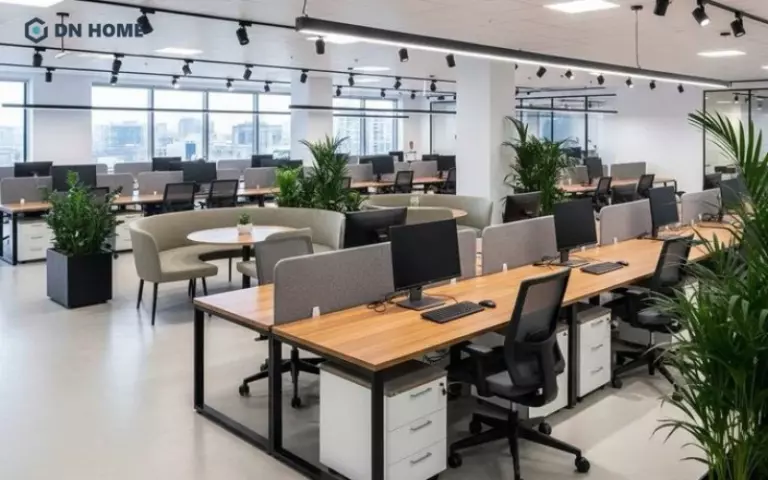 Văn phòng tối ưu cho chuỗi đại lý: Thiết kế module có thể nhân bản nhanh, tiết kiệm diện tích nhưng vẫn đầy đủ nhận diện thương hiệu.