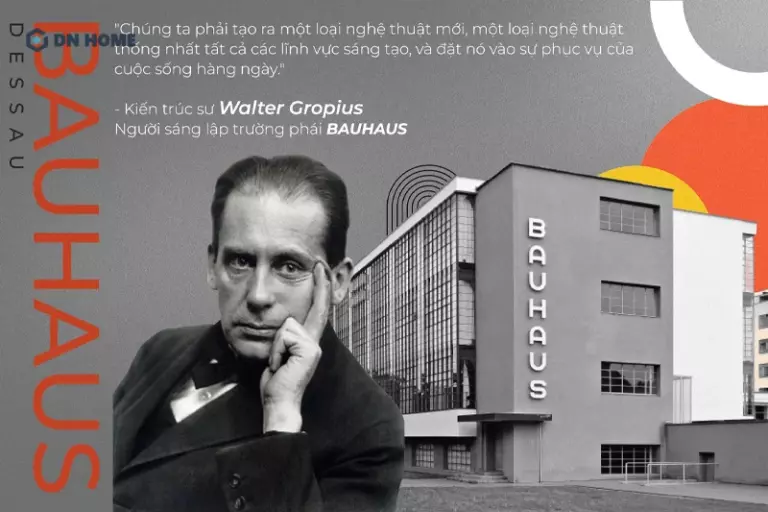 Kiến trúc sư Walter Gropius được xem là cha đẻ, người đặt nền móng cho phong cách nội thất Bauhaus