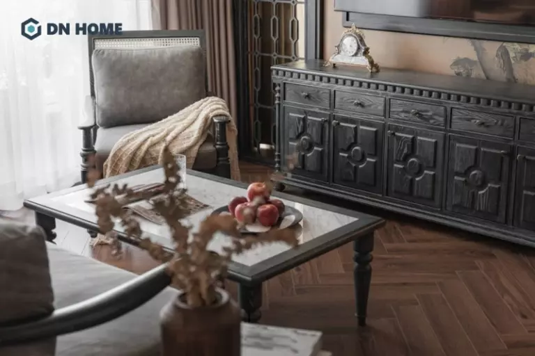 Gỗ là chất liệu chủ đạo trong thiết kế nội thất phong cách Indochine