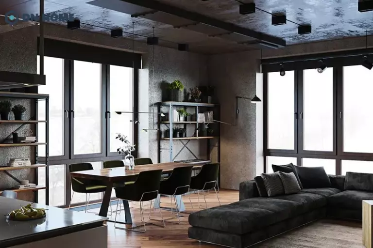 Vật liệu công nghiệp được sử dụng chủ đạo trong không gian industrial