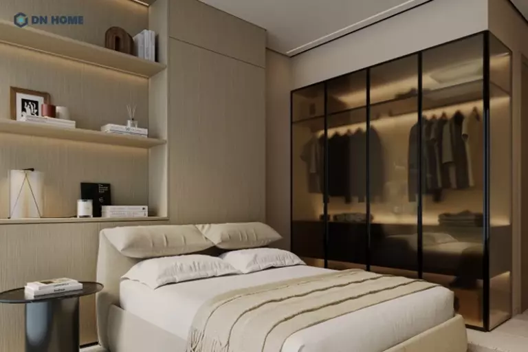 Phòng ngủ chung cư Minimalism đơn giản nhưng đầy đủ công năng