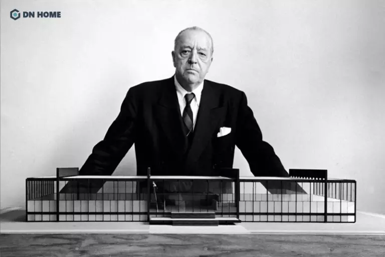 Ludwig Mies van der Rohe - kiến trúc sư người Đức, người đặt nền móng cho phong cách thiết kế Minimalism