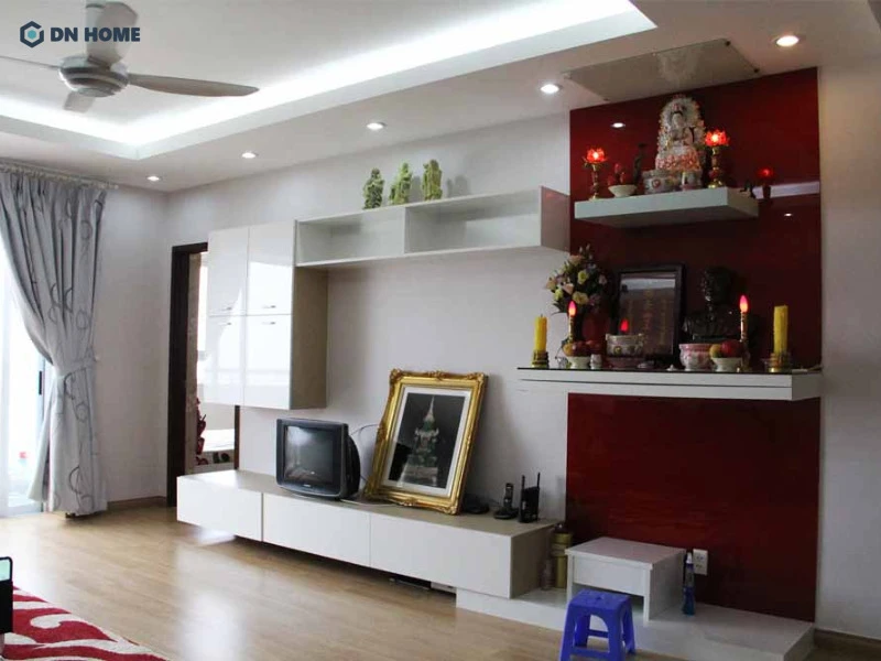 Bàn thờ cho căn hộ chung cư cần có thiết kế mang tính thẩm mỹ cao