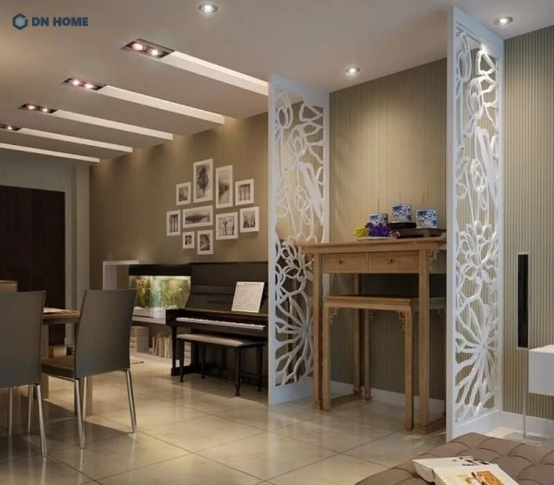 Không gian phòng thờ trong phòng khách đối với mẫu nhà phố