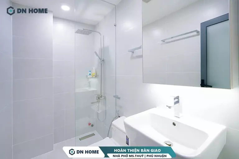 Nhà vệ sinh được thiết kế hiện đại, tối ưu công năng để tối ưu trải nghiệm sinh hoạt hằng ngày