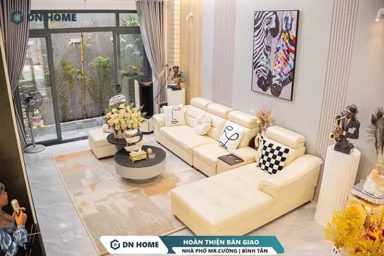 Nhà phố thi công nội thất theo phong cách hiện đại - sang trọng ưu tiên sử dụng vật liệu cao cấp
