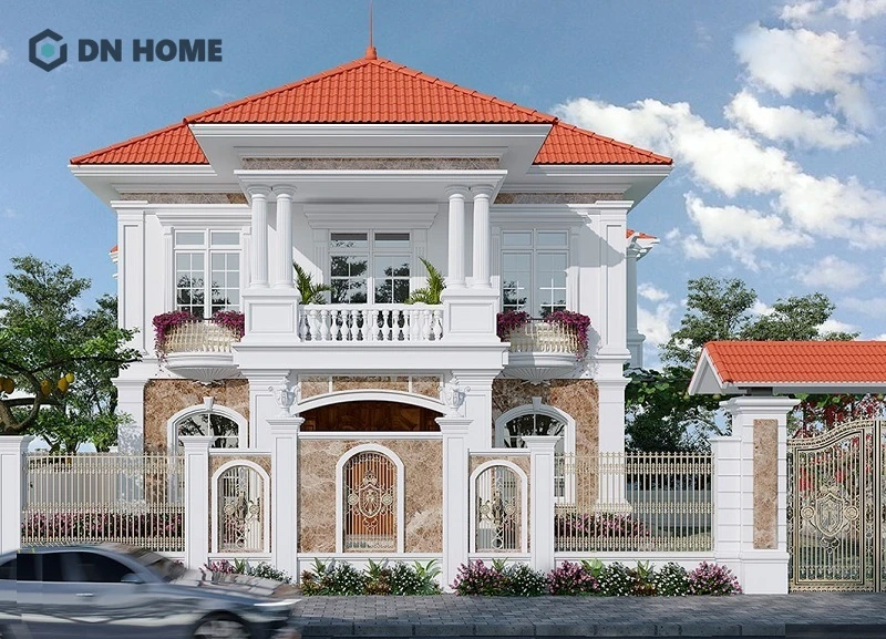 Mẫu biệt thự tân cổ điển mái Thái đẹp