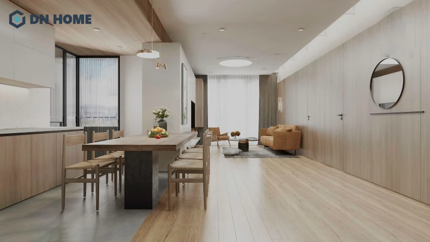 Phong cách thiết kế tối giản giúp không gian căn hộ chung cư thêm thoáng đãng