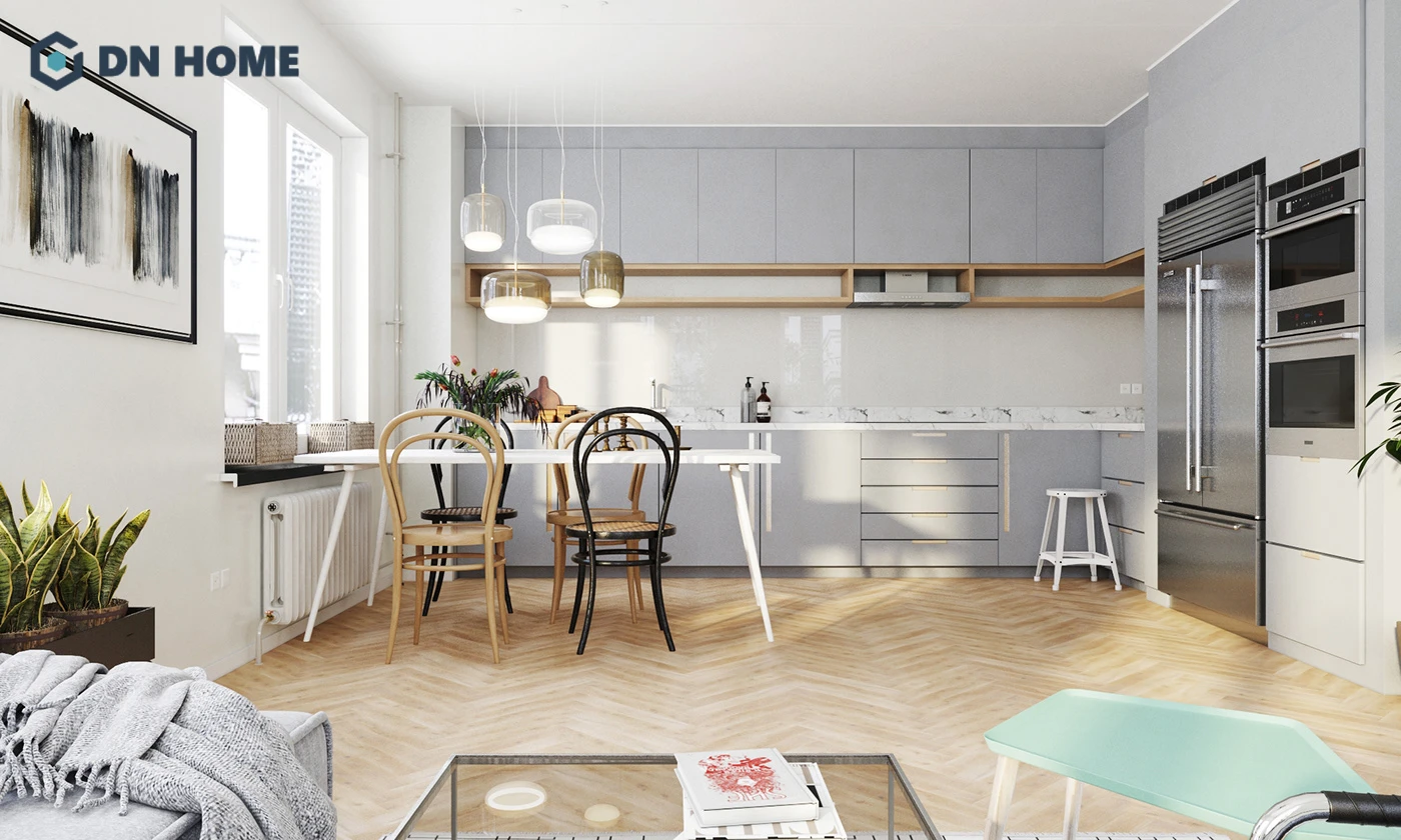 Thiết kế căn hộ chung cư phong cách Bắc Âu tận dụng tối đa nguồn ánh sáng tự nhiên