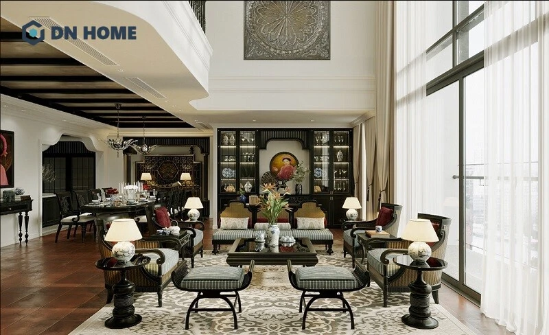Mẫu thiết kế thi công căn hộ Indochine