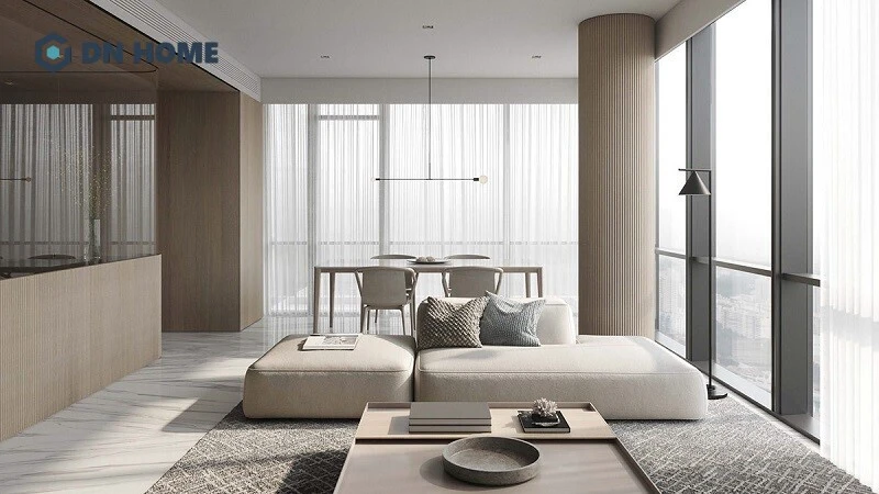 Mẫu thiết kế nội thất căn hộ phong cách giản Minimalism