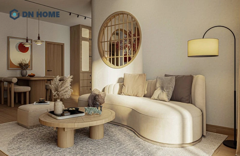 Nội thất được bố trí hài hoà với không gian chung