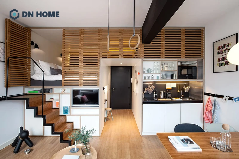 Thiết kế nội thất căn hộ 40m2 cần tối ưu không gian mở