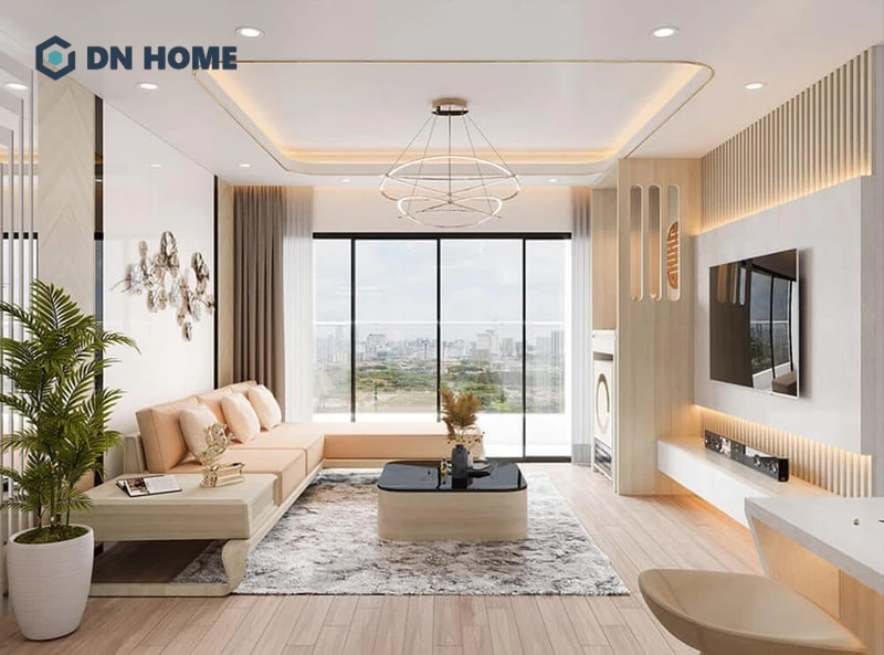 Mẫu chung cư 55m2 đẹp và tiện nghi