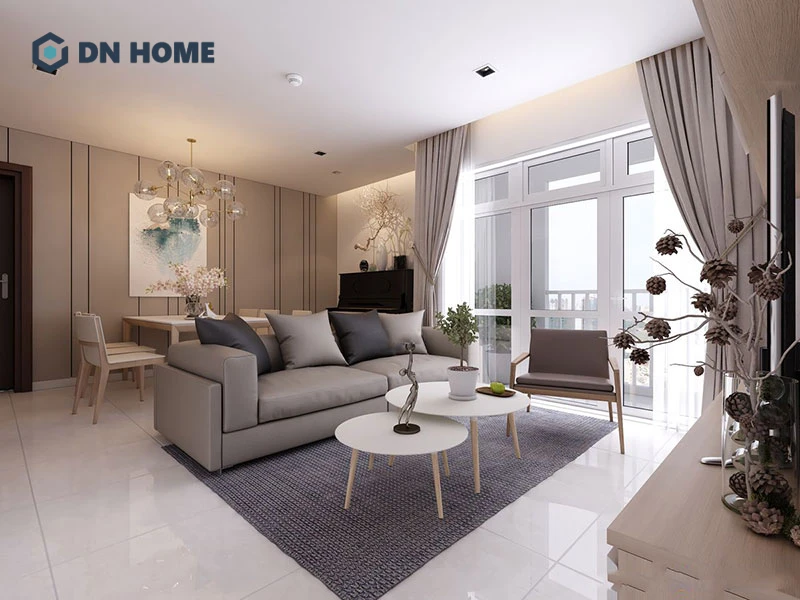 Mẫu thiết kế nội thất căn hộ 75m2