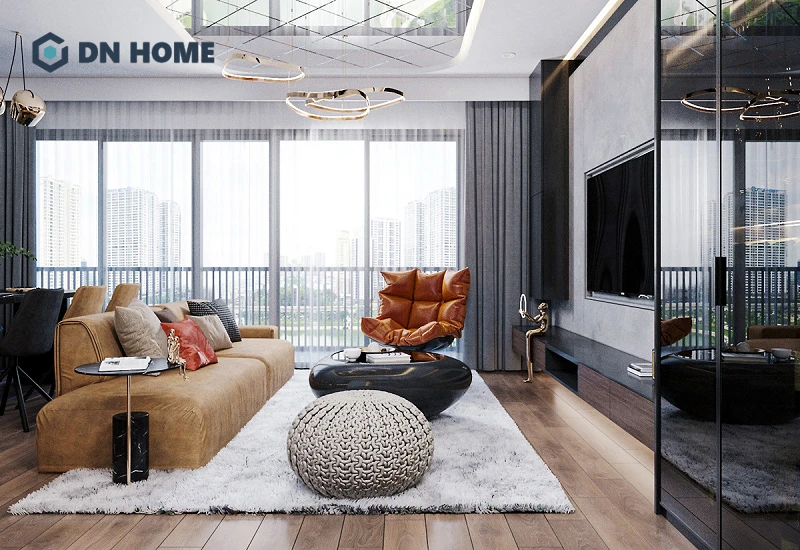 Thiết kế chung cư 90m2 thuận tiện khi bố trí nội thất