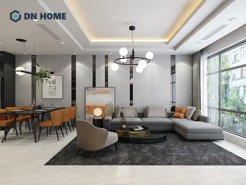 Mẫu căn hộ chung cư 100m2 được thiết kế sang trọng