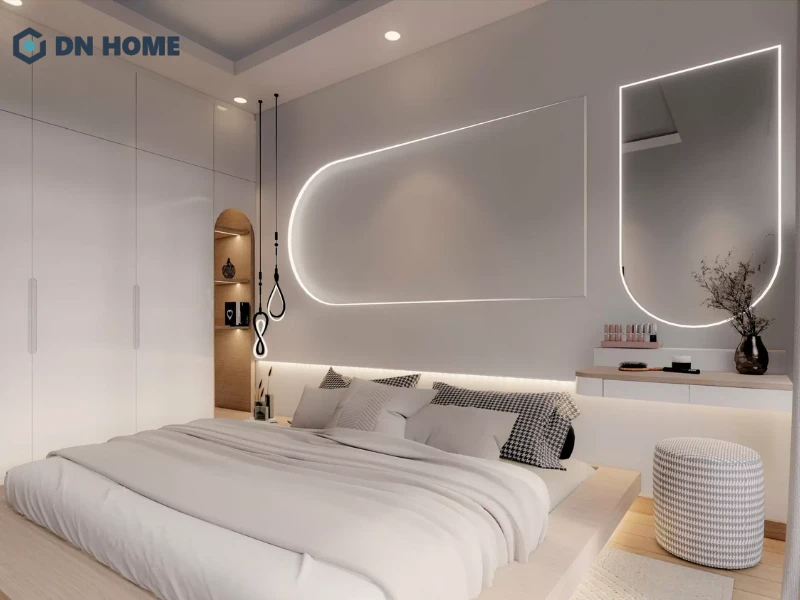 Nội thất được tối giản chi tiết, tập trung vào công năng để tối ưu diện tích sử dụng