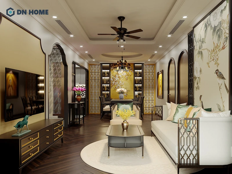 Bộ bàn ghế được làm từ vật liệu tự nhiên mang đến vẻ đẹp truyền thống và gần gũi