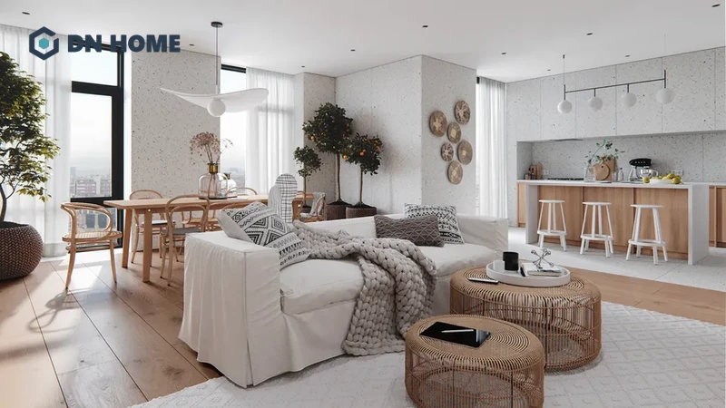 Thiết kế căn hộ chung cư phong cách Bắc Âu gần gũi thiên nhiên