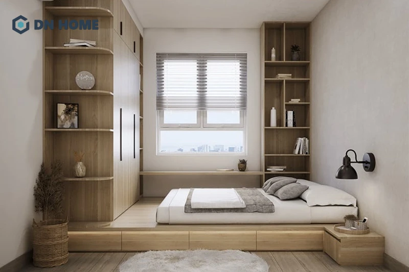 Ánh sáng tự nhiên là yếu tố không thể thiếu trong phòng ngủ chung cư phong cách Nhật Bản