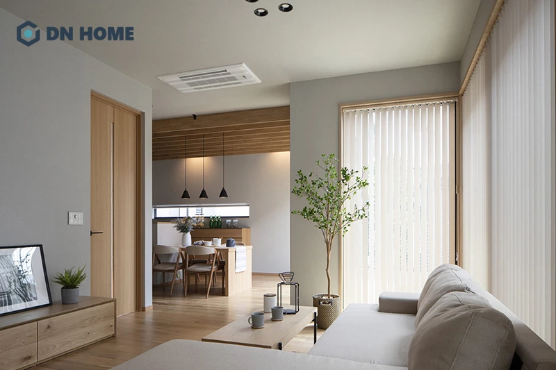 Ánh sáng tự nhiên là yếu tố không thể thiếu trong thiết kế nội thất căn hộ chung cư phong cách Nhật Bản