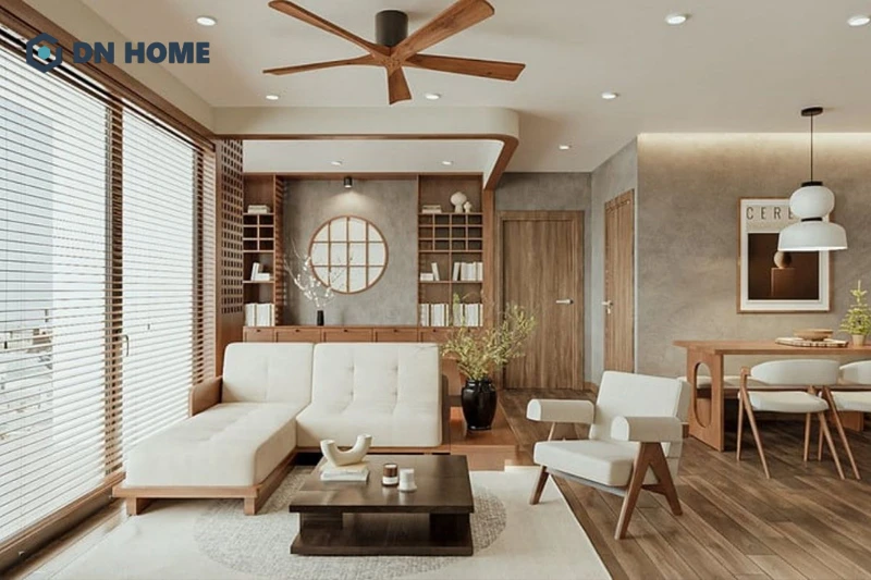 Đặc trưng nổi bật trong không gian nội thất chung cư Nhật Bản là sự tối giản, tập trung vào công năng