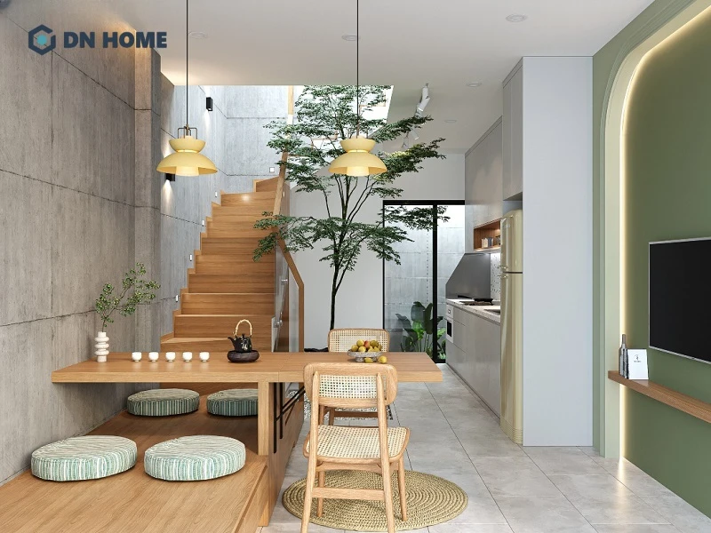 Xu hướng thiết kế nội thất cho không gian nhà phố ngày càng hướng đến việc sử dụng vật liệu thân thiện với môi trường