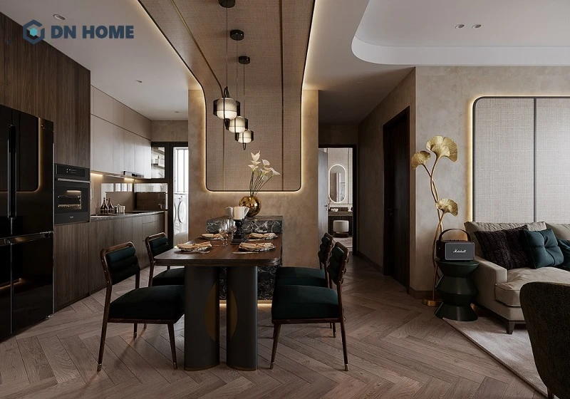 Nhờ xử lý bởi công nghệ hiện đại bề mặt vật liệu mới có màu sắc đa dạng, vân gỗ sinh động giúp tăng tính thẩm mỹ cho không gian