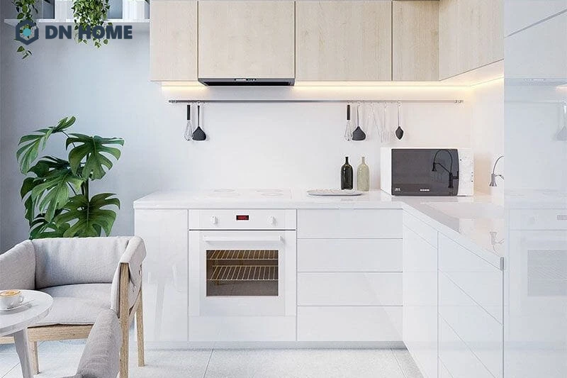 Phòng bếp 10m2 thiết kế tiện nghi nâng cao trải nghiệm sử dụng