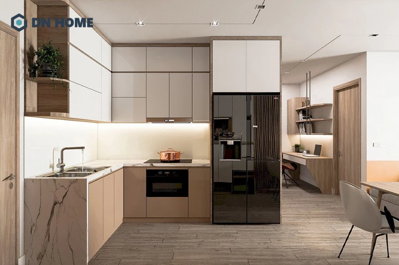 Nên sử dụng nội thất đa năng để tối ưu diện tích phòng bếp 10m2