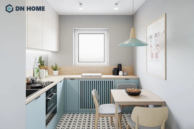 Cần lựa chọn tủ bếp kích thước, kiểu dáng phù hợp cho phòng bếp 12m2