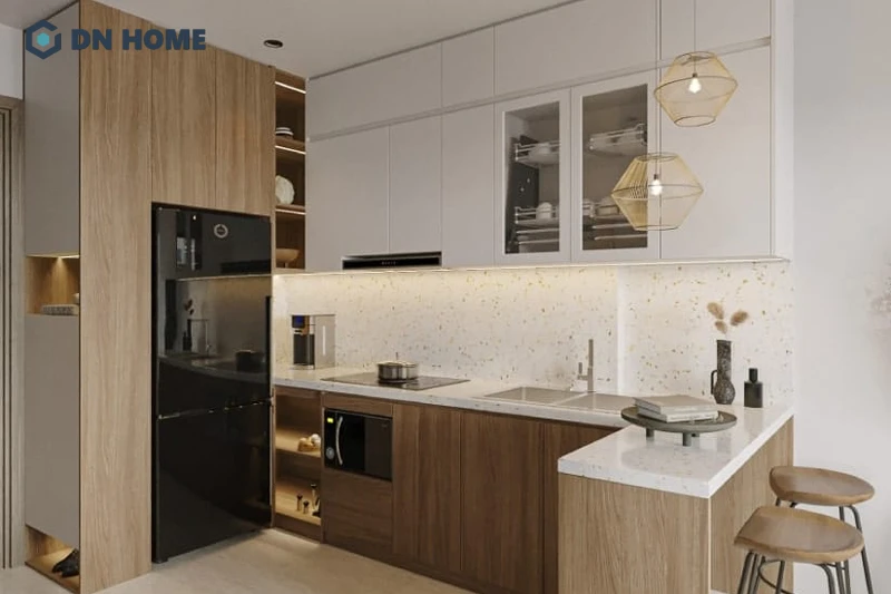 Phong cách tối giản tạo cảm giác phòng khách 12m2 lớn hơn thực tế