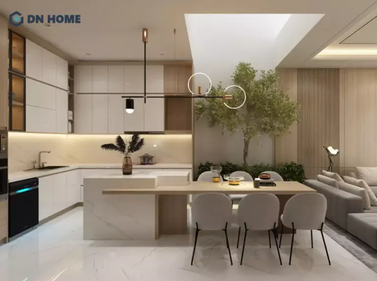 Kích thước bàn ăn phù hợp với nhu cầu sử dụng