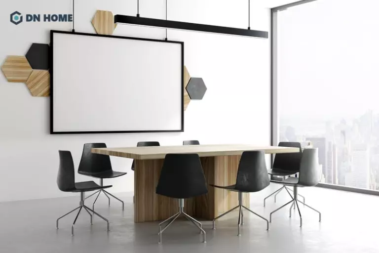 Bố trí nội thất phòng họp đảm bảo tính thẩm mỹ và công năng sử dụng