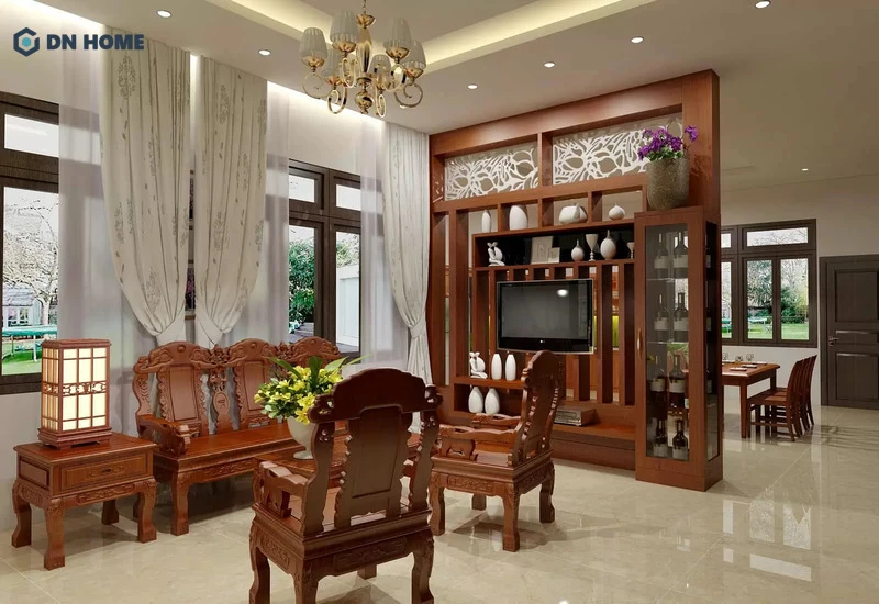 Sử dụng chất liệu rỗ thể hiện gu thẩm mỹ của gia chủ