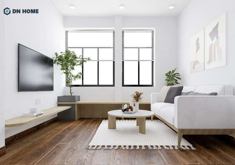 Phòng khách cấp 4 thiết kế tối giản là giải pháp hoàn hảo