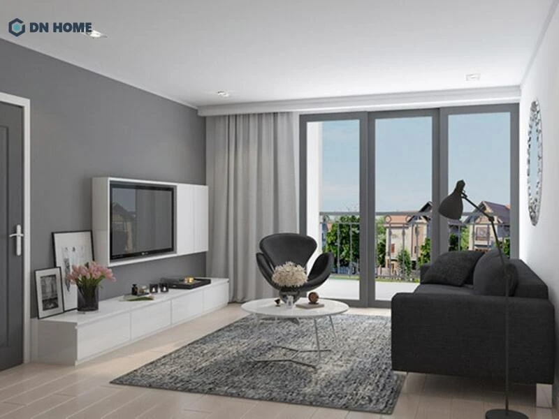 Thiết kế nội thất cho phòng khách cấp 4 với những tông màu trung tính