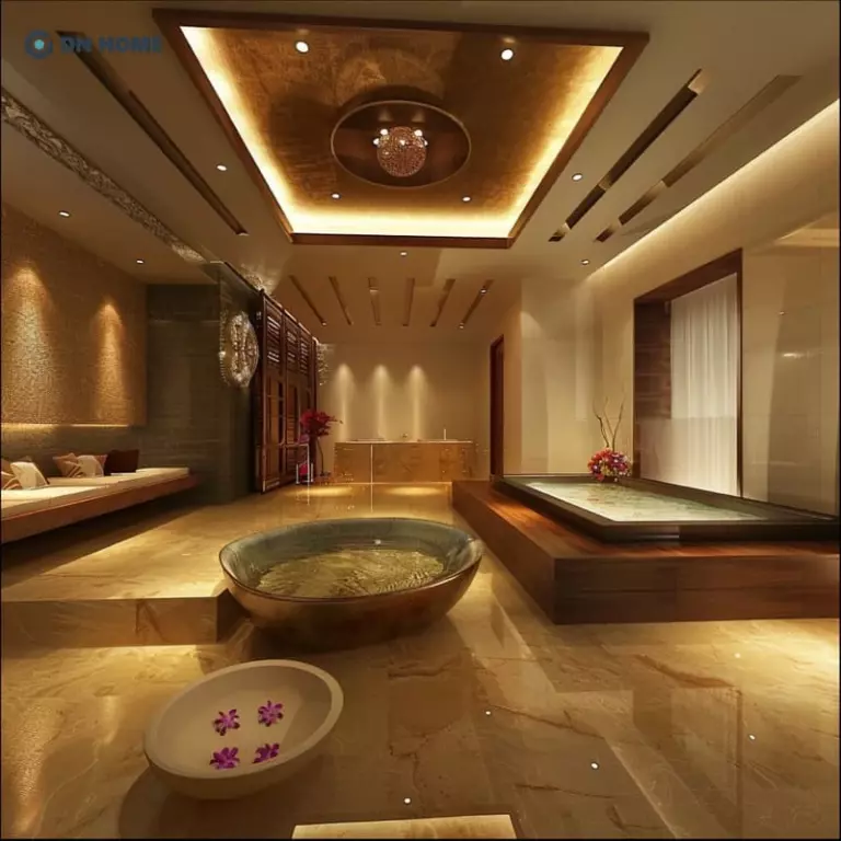 Không gian phòng massage theo phong cách Ấn Độ