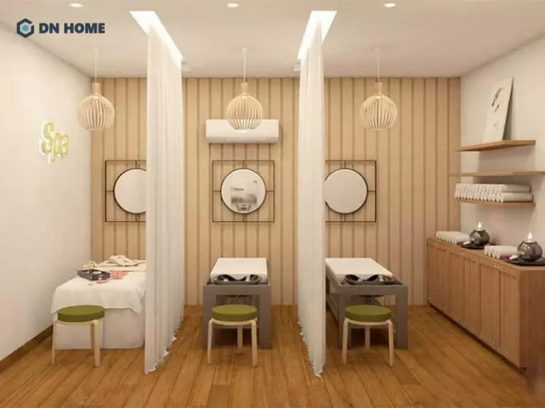 Phong cách thiết kế không gian phòng massage hiện đại