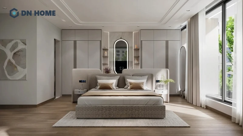 Thiết kế phòng ngủ nhỏ 15m2 khép kín tràn ngập ánh sáng tự nhiên