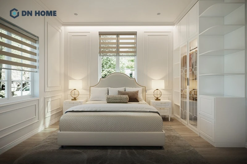 Vẻ đẹp tinh tế của phòng ngủ 15m2 thiết kế theo phong cách tân cổ điển