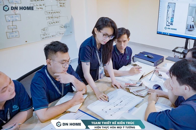 Quy trình thiết kế - thi công phòng ngủ tại DN HOME được tiến hành theo các bước khoa học, cam kết tiến độ và chất lượng tốt